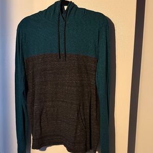 Urban Pipeline Teal and Charcoal Hoodie